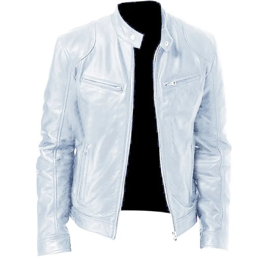 Angelo | Verfijnde Slim Fit Leren Jas