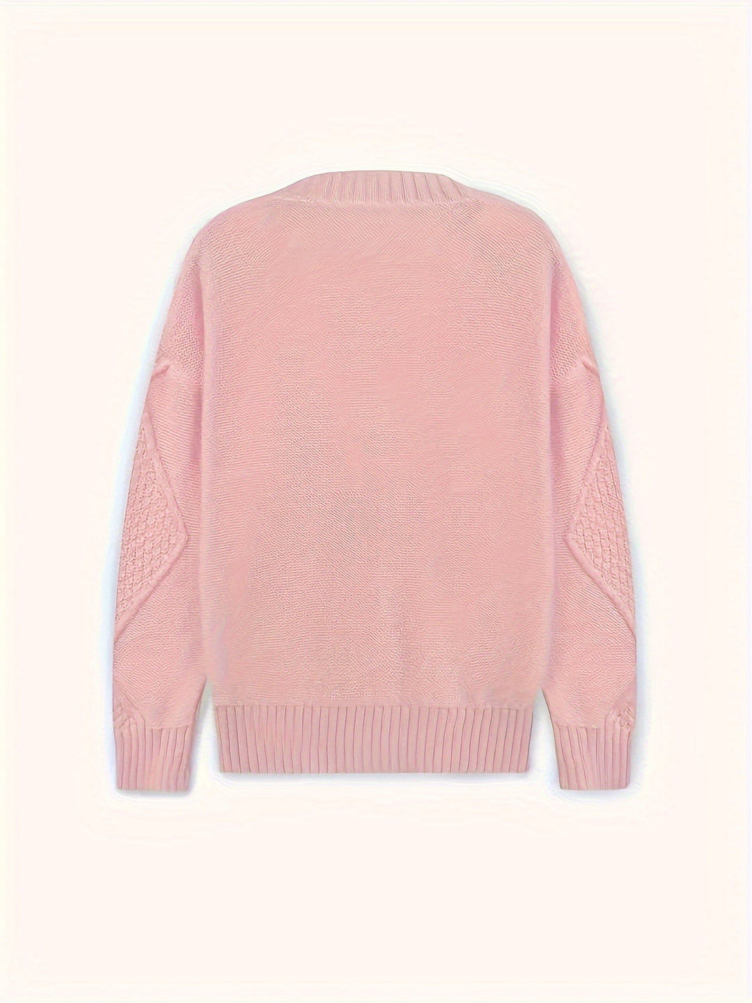 Sandra - Klassiek Kabelgebreid V-Hals Vest