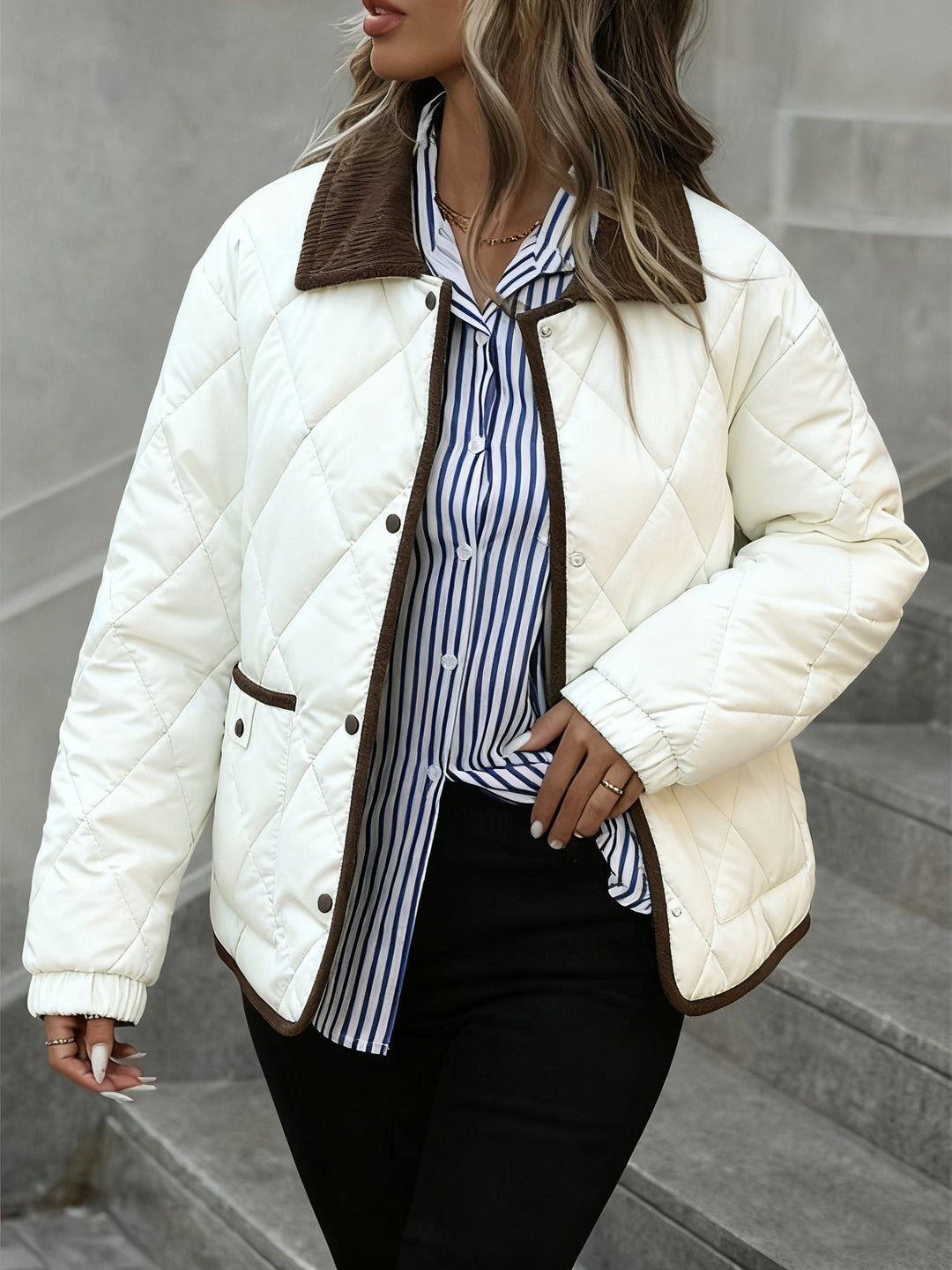 Julie - Stijlvolle Oversized Gewatteerde Jas