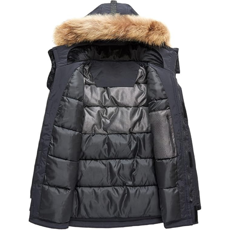 Nolan - Parka heren met bontkraag