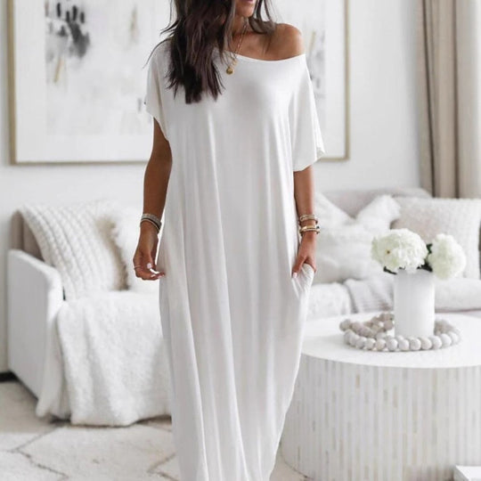Annelies - Comfortabele Losse Maxi Jurk