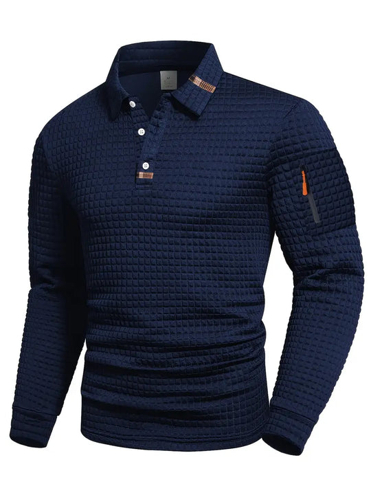 Lorenzo | Klassieke Gebreide Wafel Poloshirt