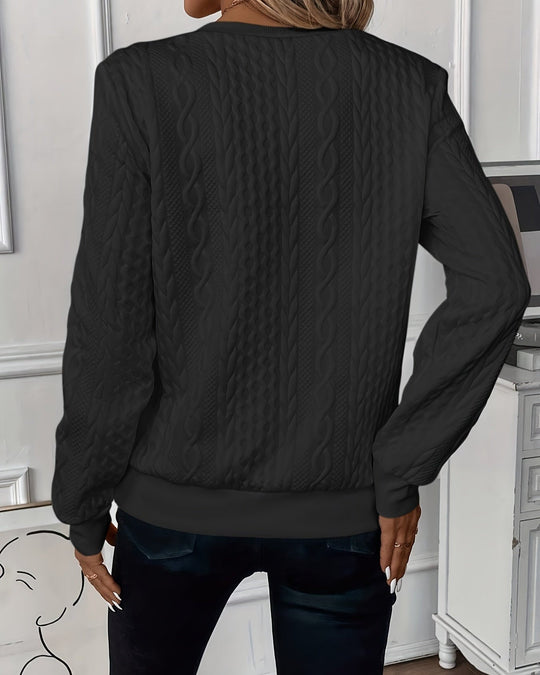 Sylvia - Stijlvolle Kabelgebreide Sweater