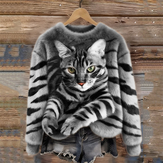 Manon - Stijlvolle Oversized Ronde Hals Sweater