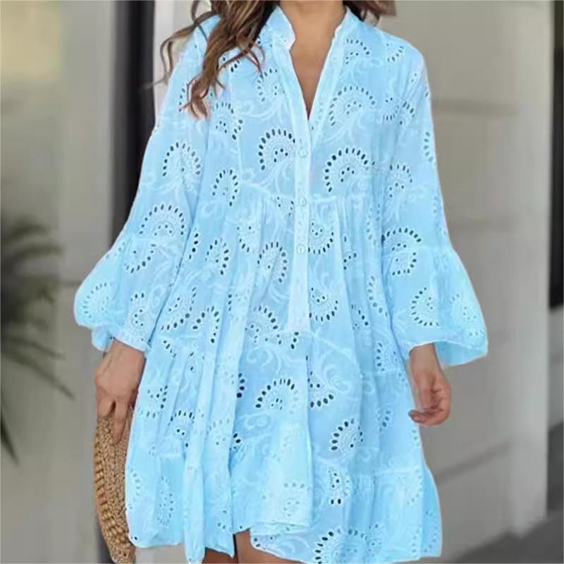 Marjolein - Mooie Broderie Boho Jurk