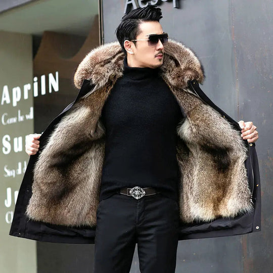 Louis - Parka heren bont