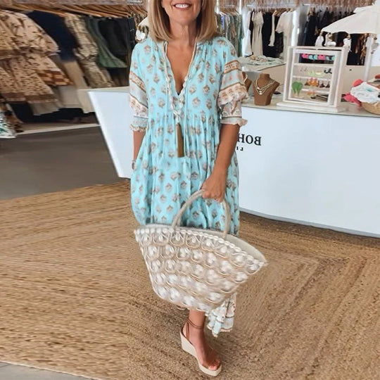 Tuniek Jurk Dames Boho Met Print - Demi