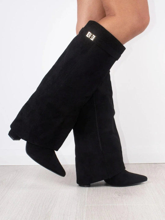 Rachel | Elegante Overknee Suède Laarzen