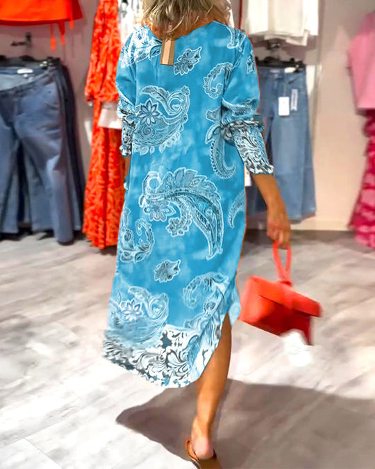 Romy - Paisley Maxi Blousejurk Dames