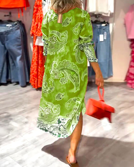 Romy - Paisley Maxi Blousejurk Dames