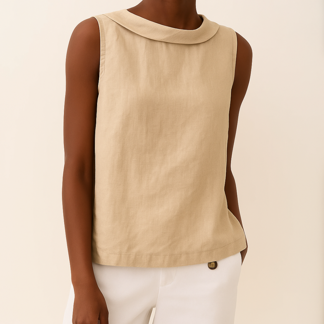 Tanktop Dames Met Opstaande Kraag - Olivia