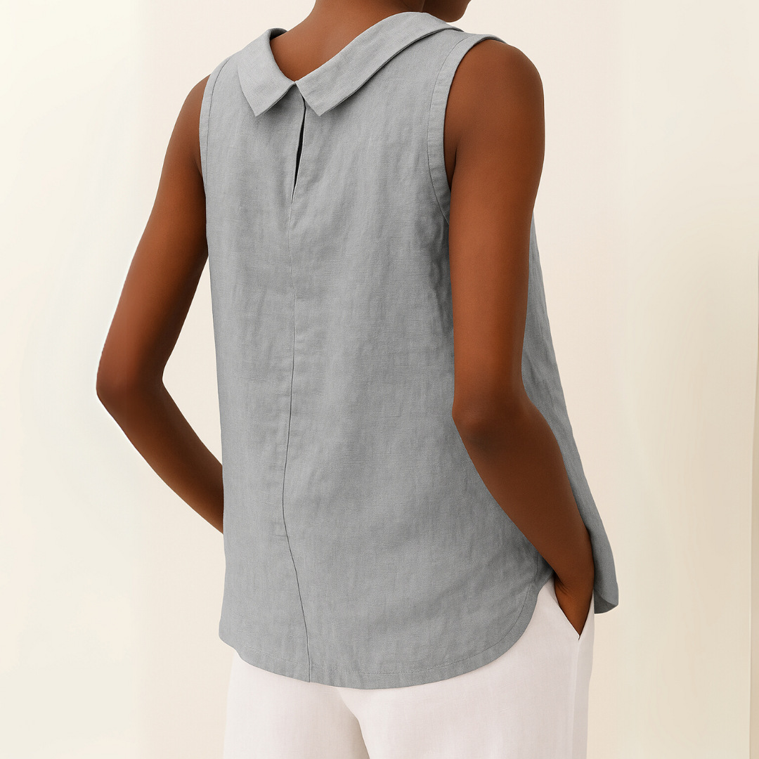 Tanktop Dames Met Opstaande Kraag - Olivia