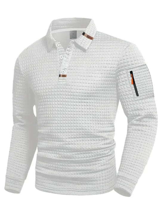 Lorenzo | Klassieke Gebreide Wafel Poloshirt