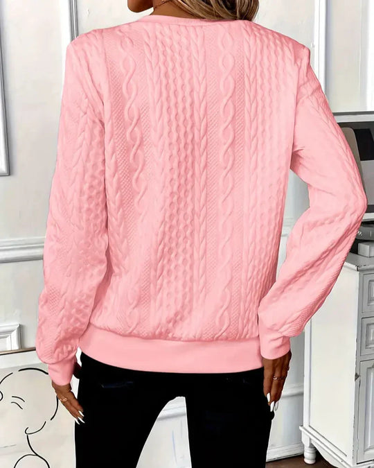 Sylvia - Stijlvolle Kabelgebreide Sweater
