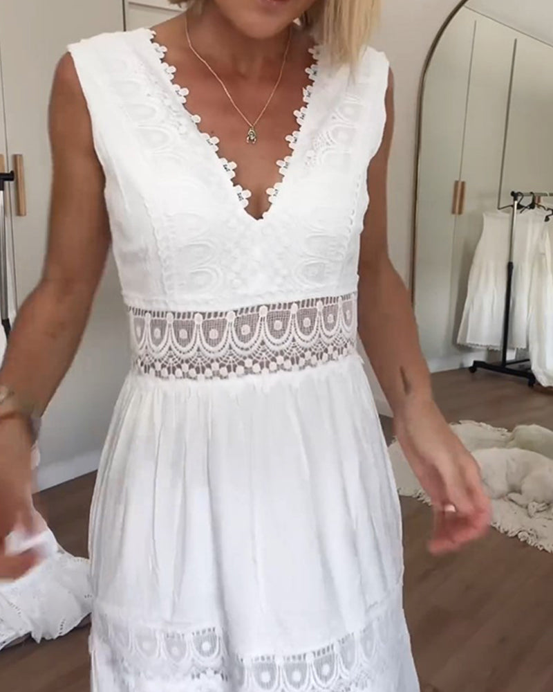 Kanten Zomerjurk Dames Elegant - Nova