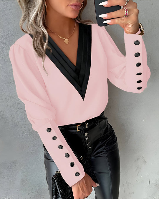 Romy - Stijlvolle Dames Blouse met V-hals
