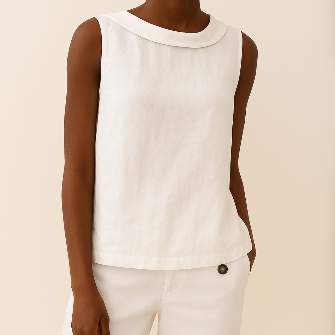 Tanktop Dames Met Opstaande Kraag - Olivia