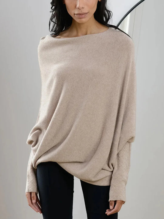 Dames Oversized Trui Col Converteerbaar Veelzijdig