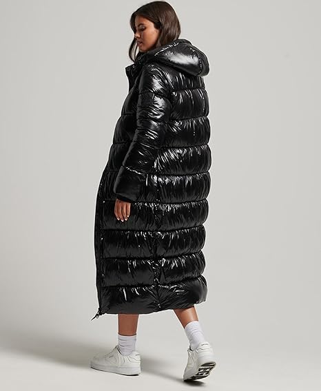 Ingeborg - Elegante Lange Gewatteerde Winterjas