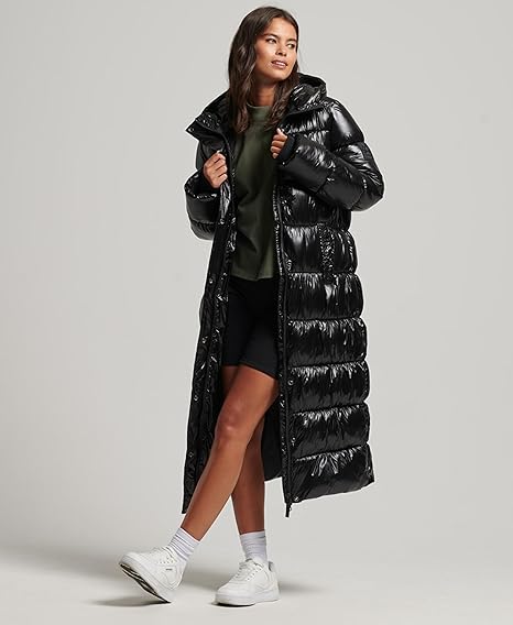 Ingeborg - Elegante Lange Gewatteerde Winterjas