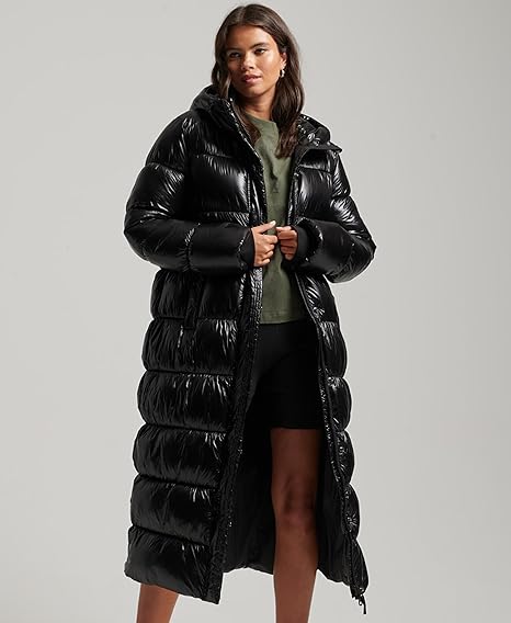 Ingeborg - Elegante Lange Gewatteerde Winterjas