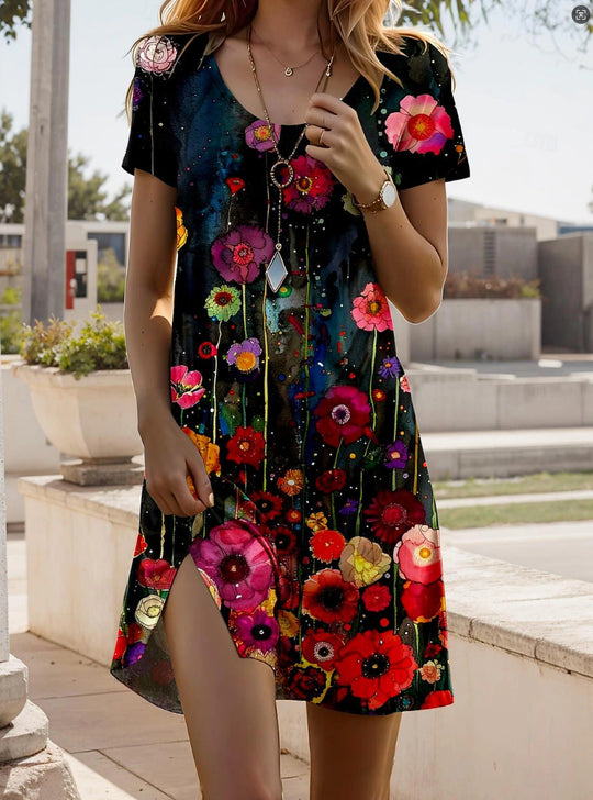 Boho Jurk Dames Met Print - Olivia