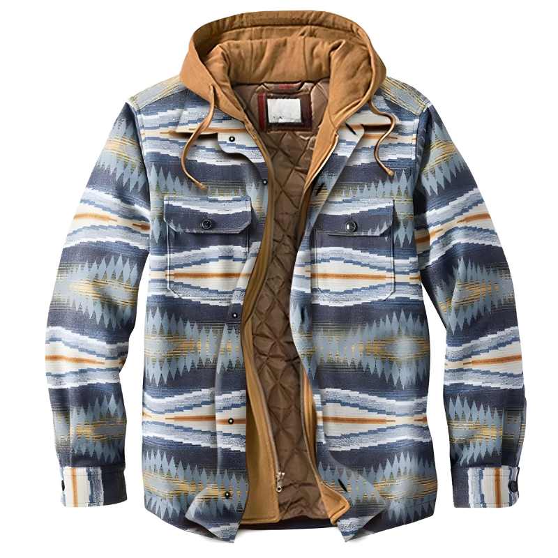 Mason - Stijlvolle Patchwork Flanellen Jas