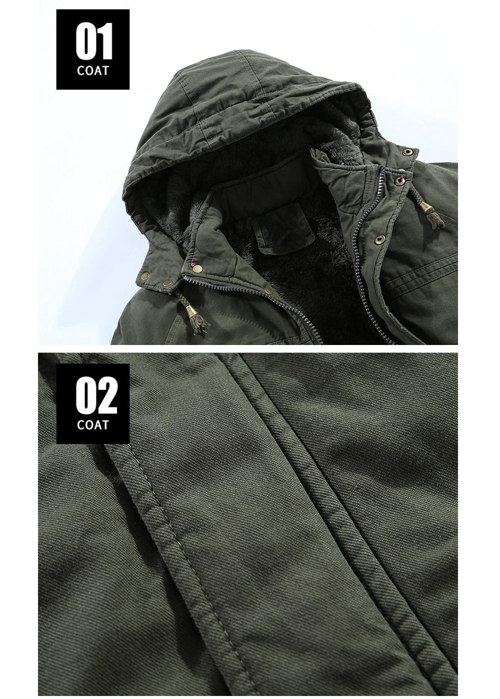 Noah - Heren parka fleece