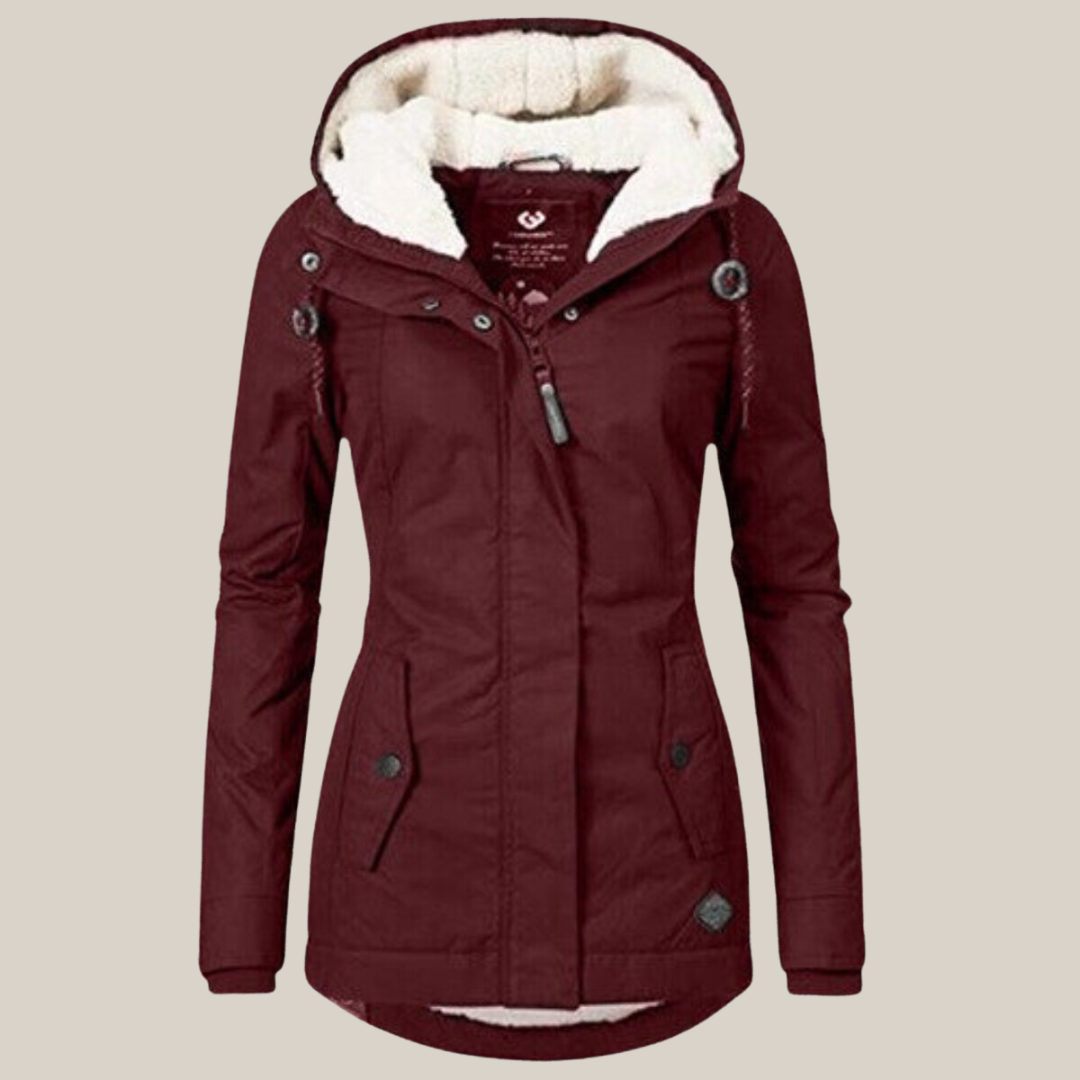 Rebecca - Elegante Warme Gewatteerde Winterjas