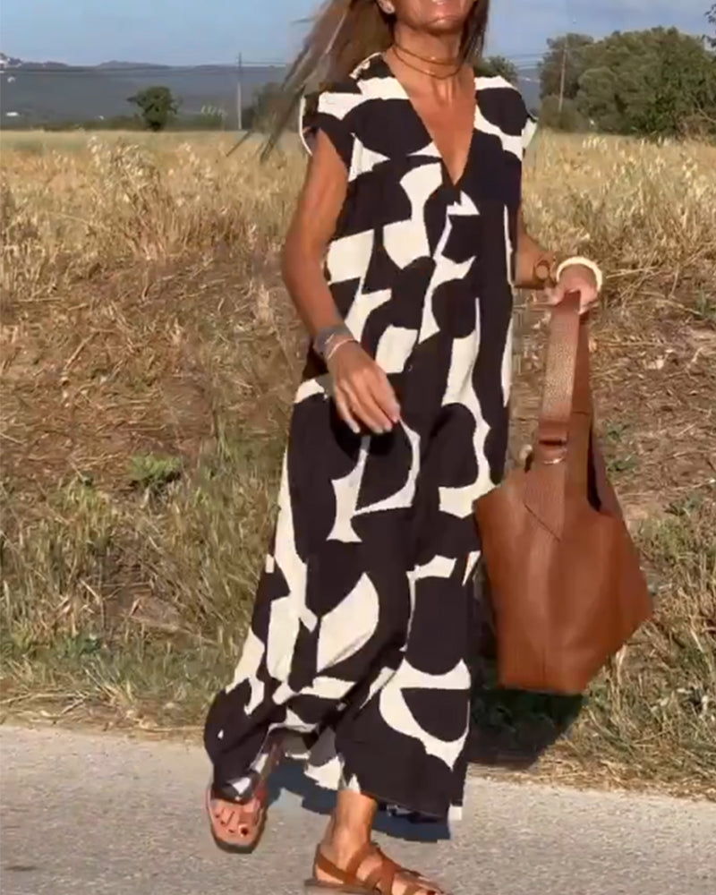 Maxi Jurk Dames Met Print Stijlvol - Mira