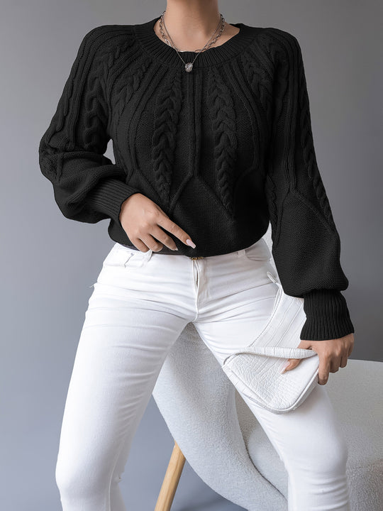 Louise - Elegante Oversized Kabel Trui