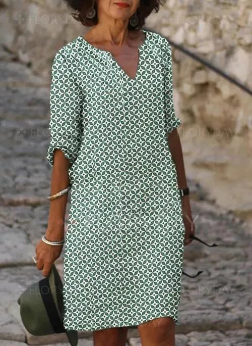 Tuniek Jurk Dames Luchtig Met Print - Anna