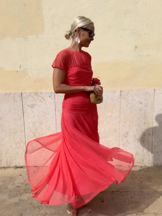 Maxi Jurk Dames Chiffon Elegant - Eva