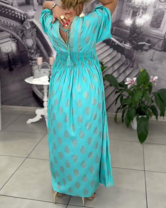 Yvonne - Luchtige Kaftan Maxi Jurk