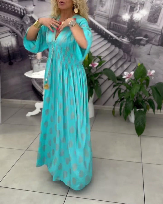 Yvonne - Luchtige Kaftan Maxi Jurk