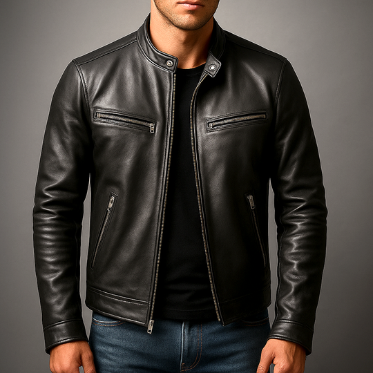 Scott - Stijlvolle Slim Fit Leren Jas