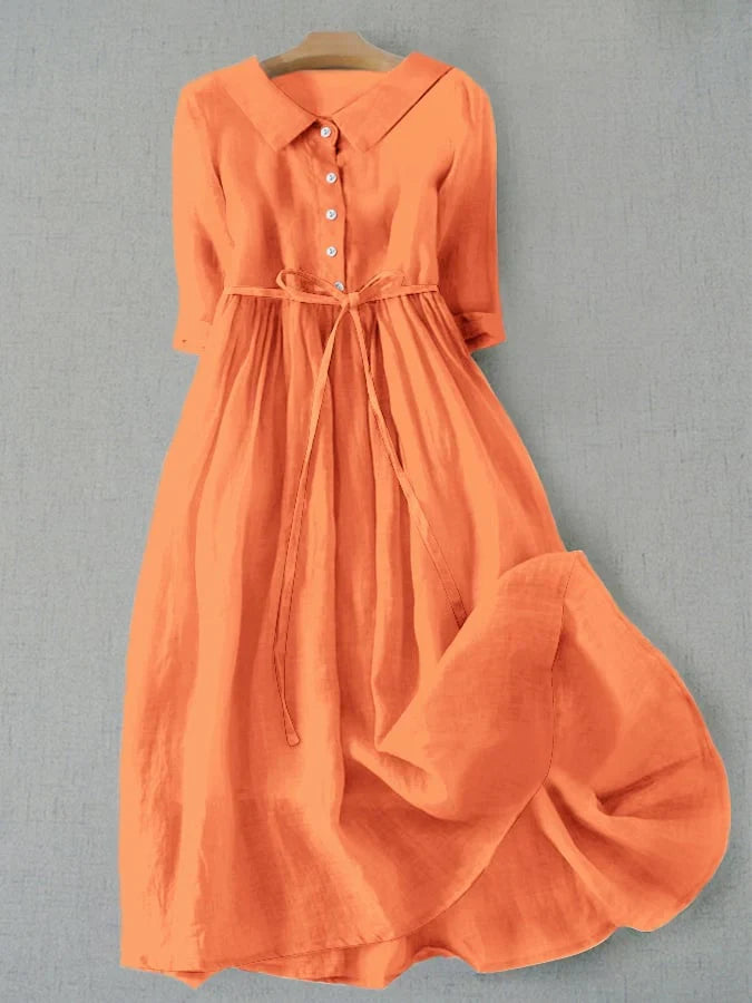 Ivy | Linnen Blousejurk Dames Met Ceintuur