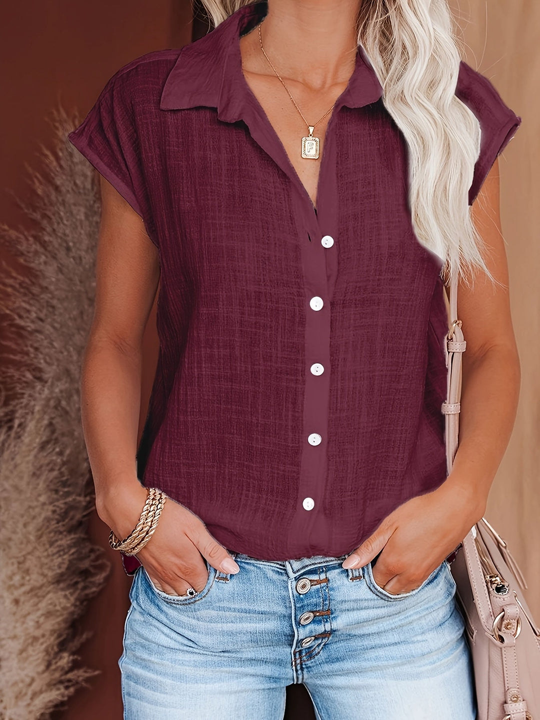 Odelia - Luchtige Zomerblouse Met Elegante Afwerking