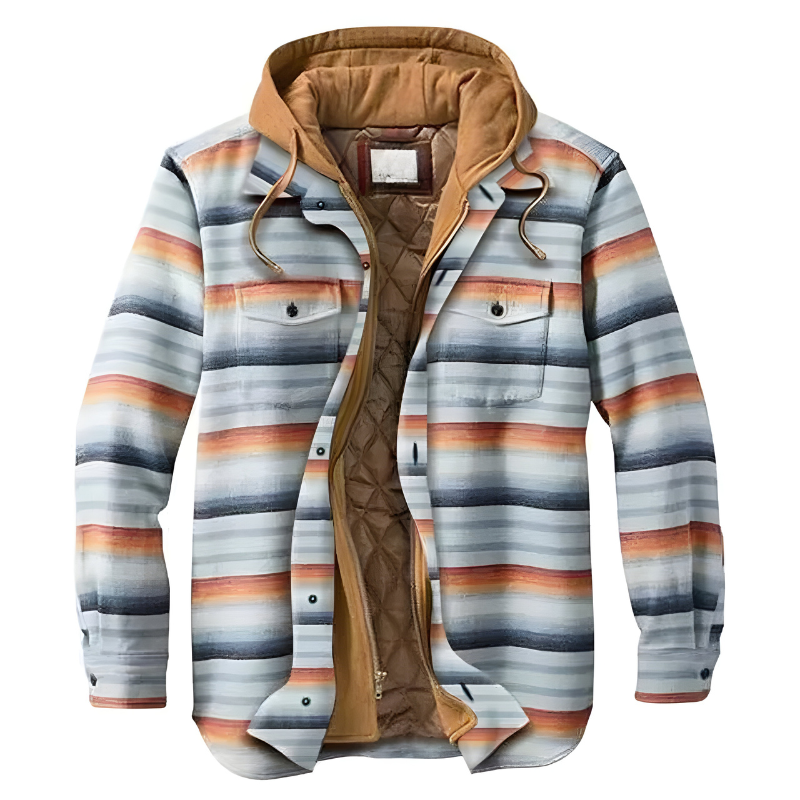 Mason - Stijlvolle Patchwork Flanellen Jas