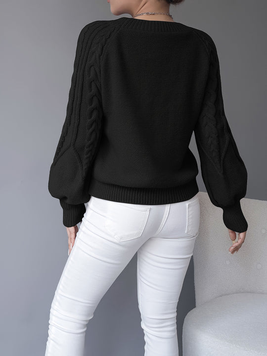 Louise - Elegante Oversized Kabel Trui