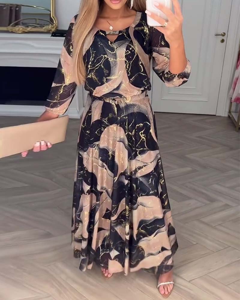 Vivian - Elegante Maxi Jurk met Ceintuur