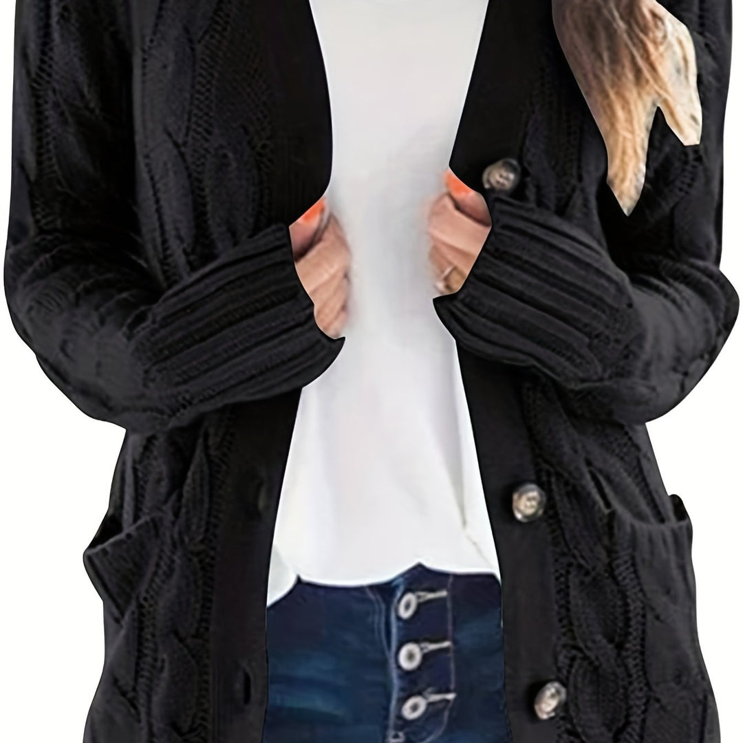 Michelle - Elegant Oversized Kabelgebreid Vest