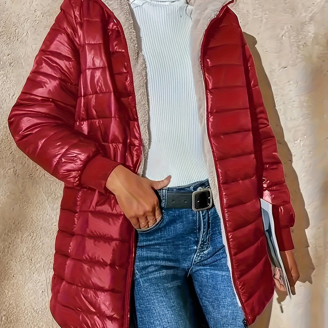Esther - Elegante Lange Gewatteerde Jas