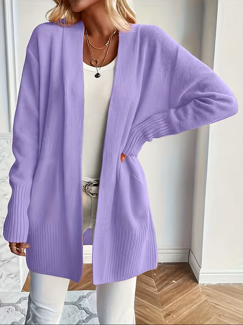 Ellen - Elegant Oversized Ribgebreid Vest