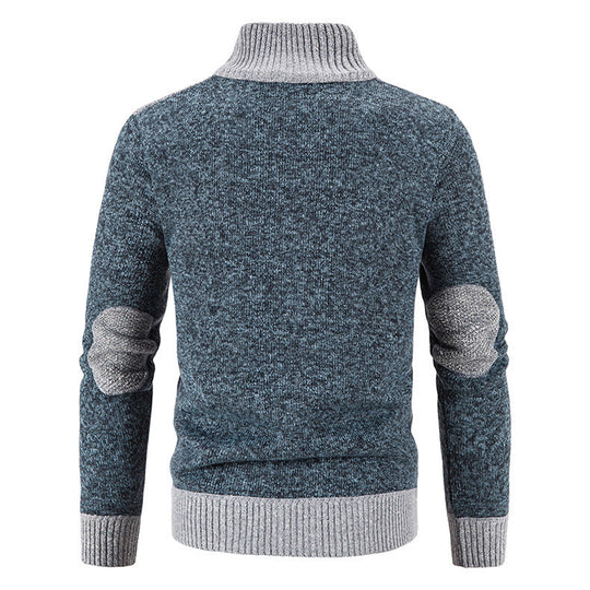 Sebas – Wollen cardigan met kraag en klassieke look