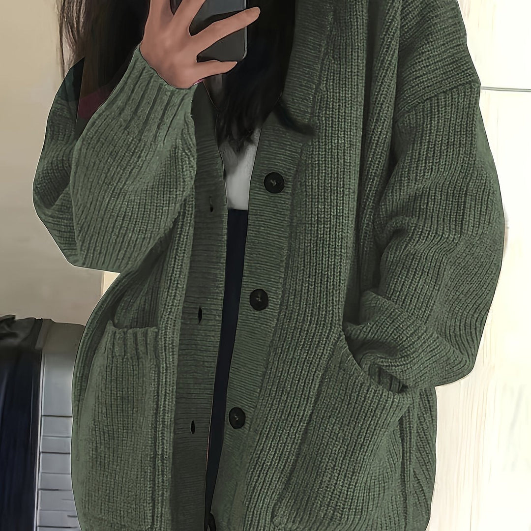 Petra - Elegant Oversized Grofgebreid Vest