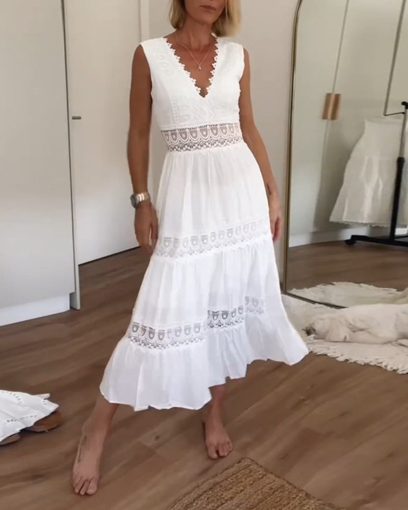 Kanten Zomerjurk Dames Elegant - Nova