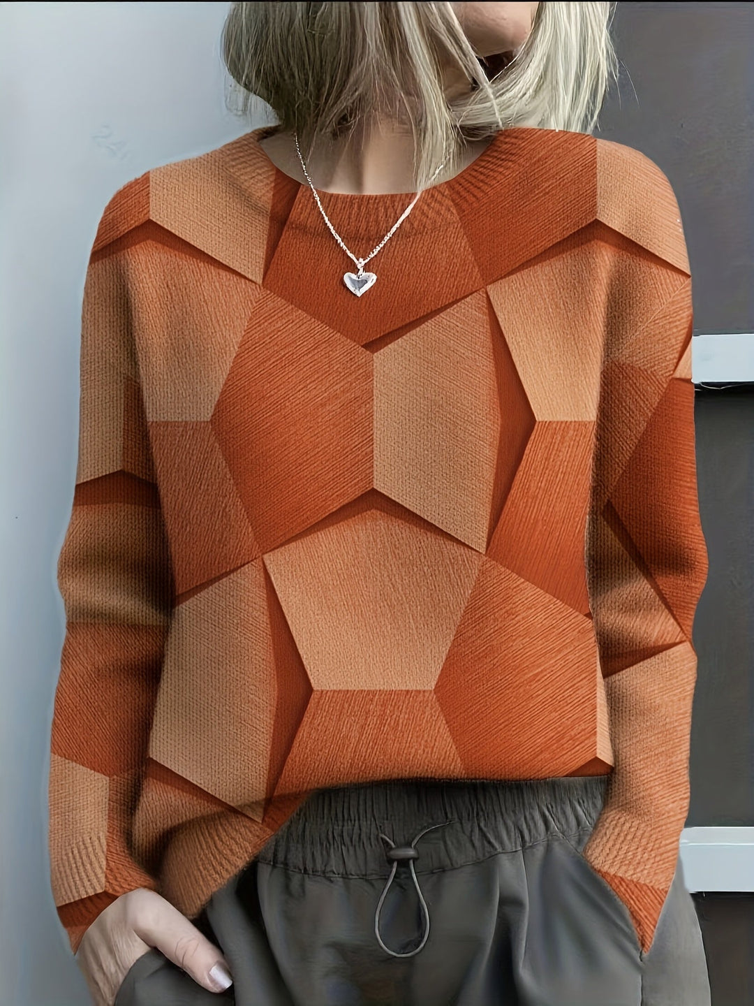 Petra - Stijlvolle Ronde Hals Sweater