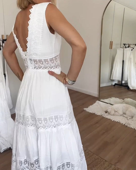Kanten Zomerjurk Dames Elegant - Nova