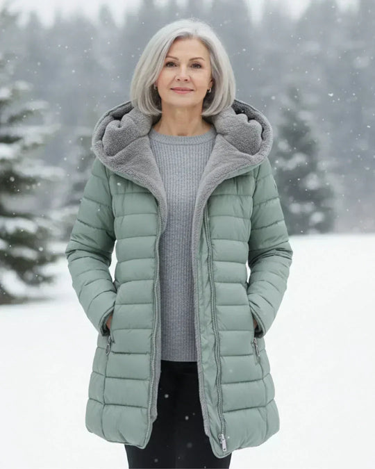 Fiona - Elegante Fleece Gewatteerde Jas
